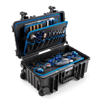 JUMBO 6600 tool case with pockets and trolley 550x285x225 mm